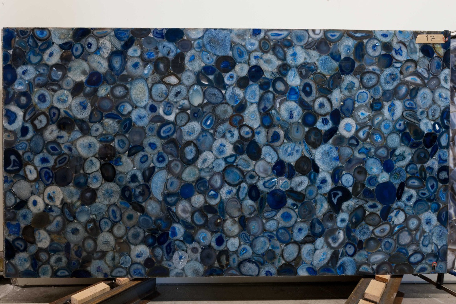 Blue Agate Gemstone Slab
